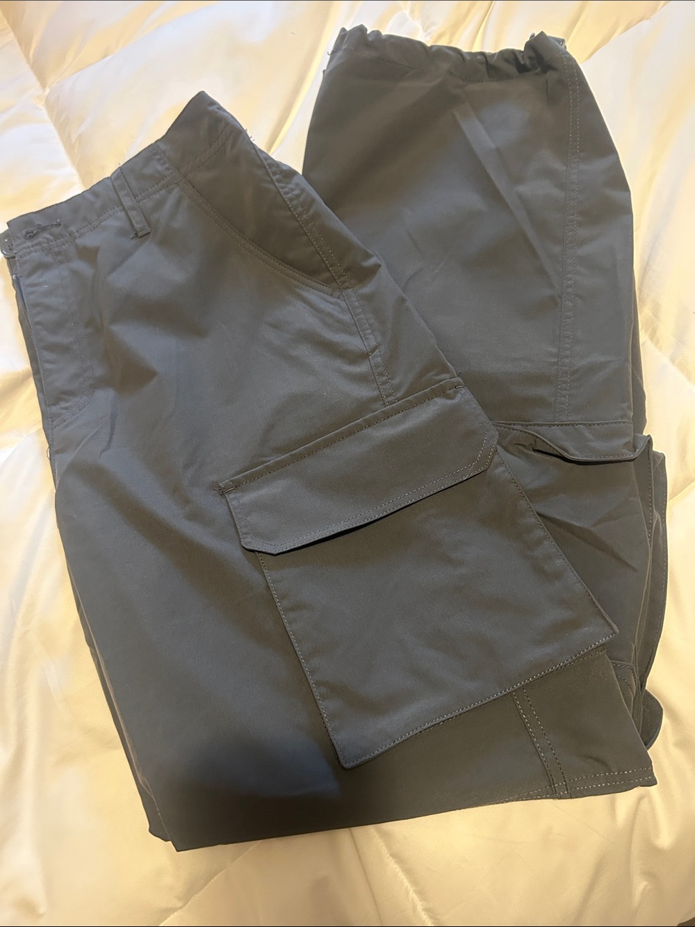 Love Tree Grey Cargo Jumpsuit Pants - Utility Style